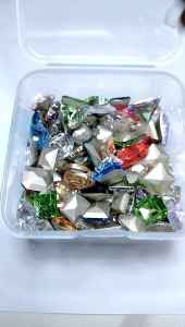 ［Ready Stock 现货］［Limited］Jelly Transparent Special-shaped Nail Rhinestones Art Charm Heart Round Nail Decoration