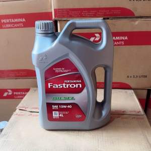 Oli Mesin PERTAMINA FASTRON DIESEL SAE 15W-40 API CI4 kemasan 4 liter