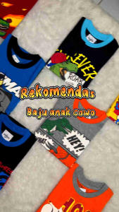 BAJU ANAK PREMIUM CATTON COMBED 24S ANTI BAKTERI