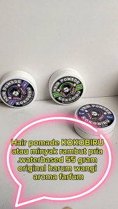 Pomade Rambut Pria GRATIS SISIR SAKU hairstyling Pomade waterbased 55 gram minyak rambut pria stok terbatas