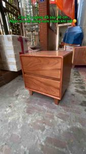 Tủ kệ thông minh 2 ngăn kéo có ngăn bí mật dùng nam châm khi mở