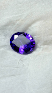 Batu akik sere ungu natural nempel kaca