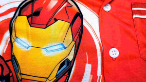 (Kids) ชุดนอนเด็กผ้าทีเค (TK) ลายไอรอนแมน (Ironman) แขนยาวขายาว (LL) ลิขสิทธิ์แท้ ประเทศไทย