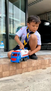 รถบรรทุกน้ำ#รถฉีดน้ำ#รถของเล่น