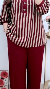 baju wanita dewasa setelan salur terbaru kekinian