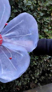 KELOPAK BUNGA DEKORASI/CUP BUNGA LAMPU DEKORASI PALAMINAN MODEL BUNGA KAMBOJA DIAMETER 36 CM