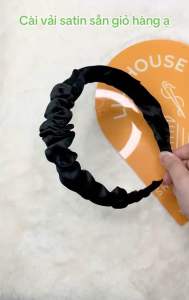 ✨[Tặng cột tóc lò xo lớn]- Băng đô cài tóc bản rộng nhún lụa satin+ tặng 1 cột tóc lò xo như hình cho mỗi cài