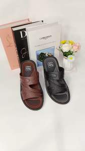 ZEUS Sandal selop kulit bahan karet formal pria dewasa BELAIR terbaru kekinian lebaran