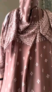 CLAUDIA GAMIS SET HIJAB MOTIF RAYON DIAMOND PREMIUM