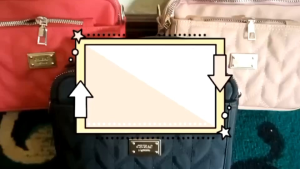 Cosenza Tas Selempang Wanita Motif Jait Jait Ada Tali Panjang Fashion Unik Ala Korean Style | Sling Bag Perempuan Bahan Nilon Anti Air