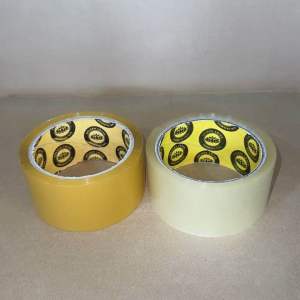 Packaging Tape 2” x 50m (Tan and Clear)sold per Pc