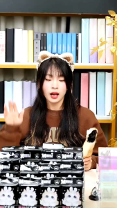 [🇲🇾READY STOCK现货]CUTE CAT JIANG ZHI PAN PHOTOCARD SLEEVE 50PCS萌猫江之畔小卡卡膜50PCS