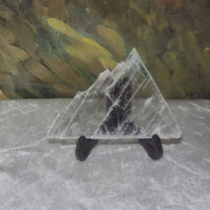 Premium 121 grams raw Selenite very transparent handheld decor display [Natural Crystal]
