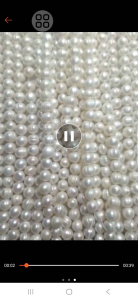 13 🌸ไข่มุกแท้💯%ขนาดประมาน9.5-11มิลเจาะทะลุจำหน่ายเป็นเส้นยาวเส้นละ12นิ้ว(ไม่มีตะขอ)🌸สินค้ามีพร้อมส่ง