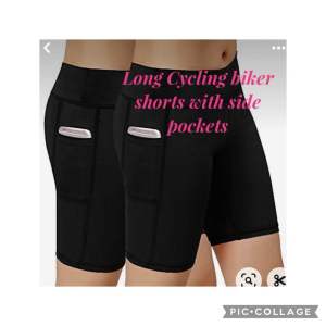 BIKER SHORTS LONG CUT with side POCKETS