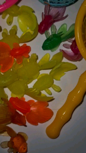 Mainan IKAN MAS karet plastik mainan karet mandi baby mainan bayi mainan karet anak pancing ikan serokan ikan i002