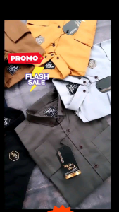 Kemeja Polos Sigaret Lengan Panjang Distro Terlaris