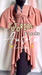 Aurora Dress Outer Ceruty / Dress Outer Terbaru Viral / Outer Dress Mewah / Luaran Muslim Terbaru