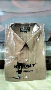 (COD)✅kemeja polos pria lengan panjang warna MOCCA✅