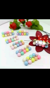 bros mutiara dof warna pastel rainbow candy 3 cm