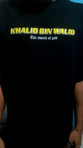 T-SHIRT KAOS DAKWAH ISLAMI KHALID BIN WALID THE SWORD OF GOD