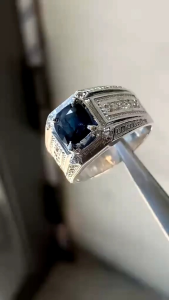 đá saphia blue sapphire xanh dương hàng tự nhiên 💯 đã kiểm định