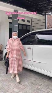 Tartan Mididress Gamis Lebaran By Malissa