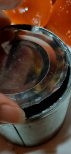 Dulce de leche yema spread in can (Alaska condensed classic original)