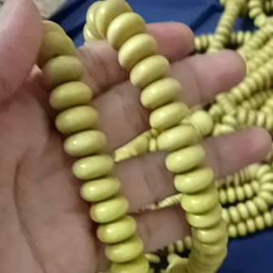 Tasbih kemuning gading original ready stok saiz 12mm bentuk leper