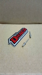 Emblem knalpot merek DRACO model timbul free paku rivet