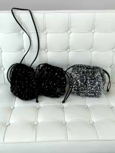 MOONLIT ~ Tas Bucket Sequin & Tas Selempang: Aksesoris Fashion Wanita