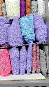 Renda Tile Kecil & Renda Air Harga Per Yard (Lebar 3 Cm)