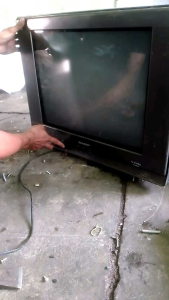 mesin tv selim tabungx 21in merek shrap cabutan bulum di tes