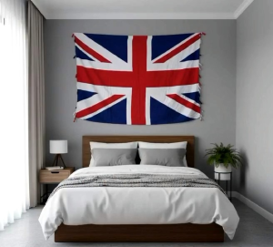 kain Bali motif bendera/kain pantai corak bendera inggris