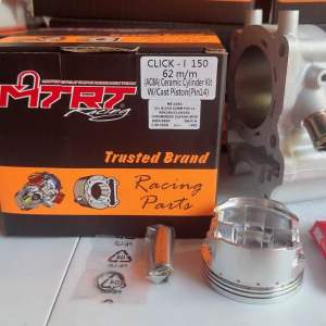 MTRT 62mm CLICK 150/ ADV150/ PCX 150 CERAMIC CHROMEBORE BLOCK SET CASTING PISTON PIN 14
