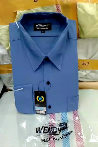 Kemeja Denim untuk Kerja: Kemeja Pria Formal Warna Biru Denim