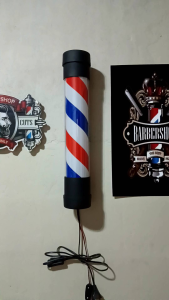 lampu barbershop berputar murah meriah