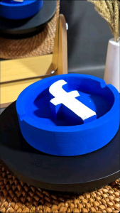 Asbak Aesthetic Asbak Unik Asbak Sosmed Asbak Logo Button Power Hitam