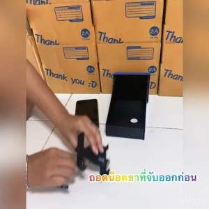 กล่องบังแดดมือถือไรเดอร์ ป้องกันเครื่องร้อน(ดำ/น้ำเงินเคปล่าWACAแท้)ขายเฉพาะกล่องอย่างเดียว