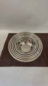 Mangkok baskom mixing bowl stainless tebal kilap