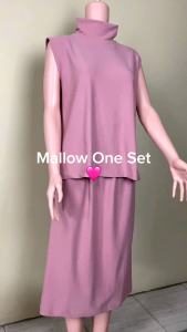 Noonawear Mallow-One Set Knit Premium Pakaian Baju Wanita Nyaman Big Size (Medium to XXXL) Jumbo