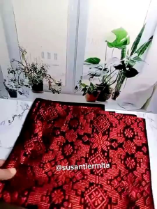 set rumpak dan tanjak songket palembang terlaris/ set tanjak palembang terbaru..