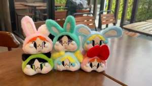 พร้อมส่งในไทย พวงกุญแจ ตุ๊กตา Crybaby มี 6 สี ลายน่ารักมากๆ802(งานเทียบแท้)