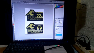 Nomor Rumah Plastik PVC