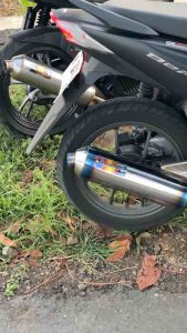 Knalpot Fullsystem Stainless BLUE MOON Avante Non Cover Type AVA-SS2 Vario Beat Aerox Nmax Pcx Mio