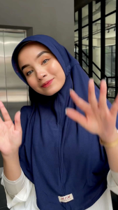 Bergo Serut Jersey Size XL / Hijab Instan Serut xl