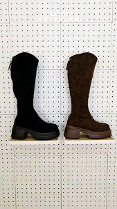 SHAMMY BOOTS รองเท้าบูทหนังกลับ กำมะหยี่ หนังนิ่มมาก เดินสบาย