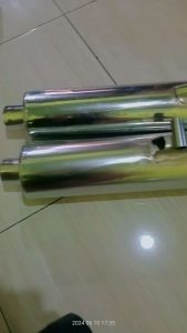 (COD) KNALPOT STANDAR STAINLESS STEEL BERKUALITAS TERBARU ALL MATIC HONDA YAMAHA SERIES SUARA KALEM ADEM BEAT VARIO MIO SCOOPY FINO GENIO SPACY FREEGO FAZIO PCX NMAX DLL