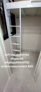 Loft bed customize singapore/helper loft bed customize/unity /smaller room/store room
