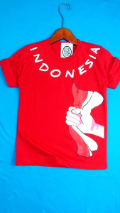 Baju Kaos Anak Bendera Merah Putih Indonesia Laki Laki Perempuan Cotton 30s Baby & Kids 6 Bulan Sampai 10 Tahun